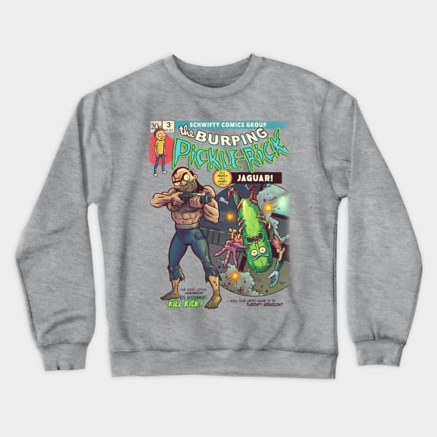 Burpin Pickle Crewneck Sweatshirt by DonovanAlex